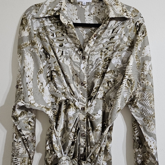 Mable Snake Print Midi Dress - Picture 5 of 8